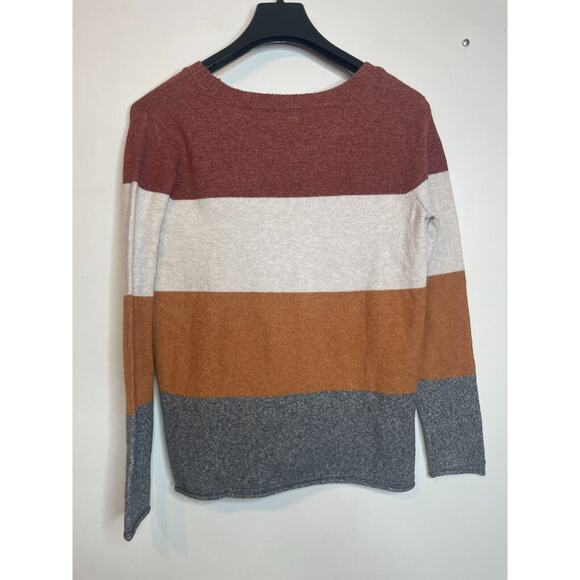 Pinque Womens Striped Pullover Crew Neck Sweater Long Sleeve Size XL Multicolor - Picture 3 of 6